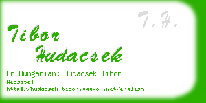 tibor hudacsek business card